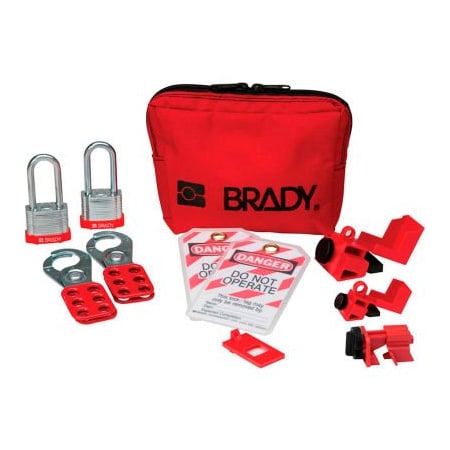 Brady Brady Personal Breaker Lockout Pouch Kit w/2 Steel Padlocks, 105968 105968